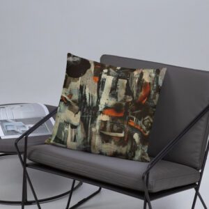 Abstract Art Pillow - The Letter