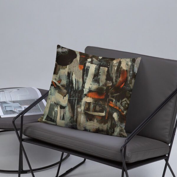 Abstract Art Pillow - The Letter