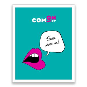 pink lips, bubble, come on, blue