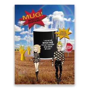 Velvet Kills, Mug, cartoon, music duo, darkwave, su eko