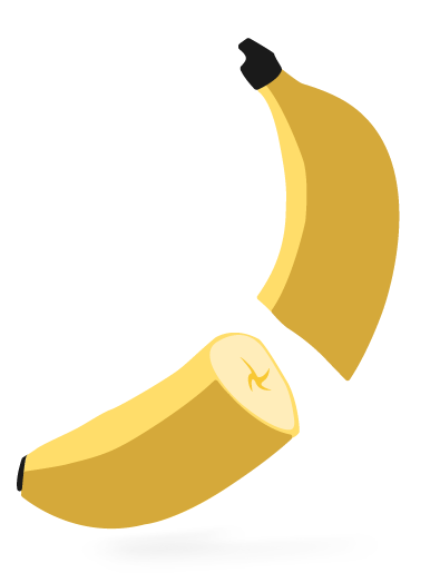 banana_split, illustration, banana, minimal